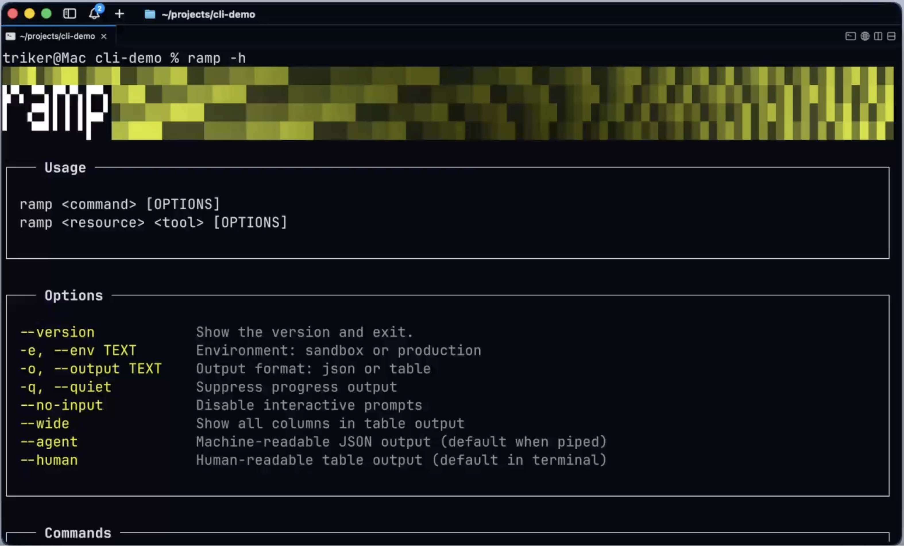 an image of the ramp CLI